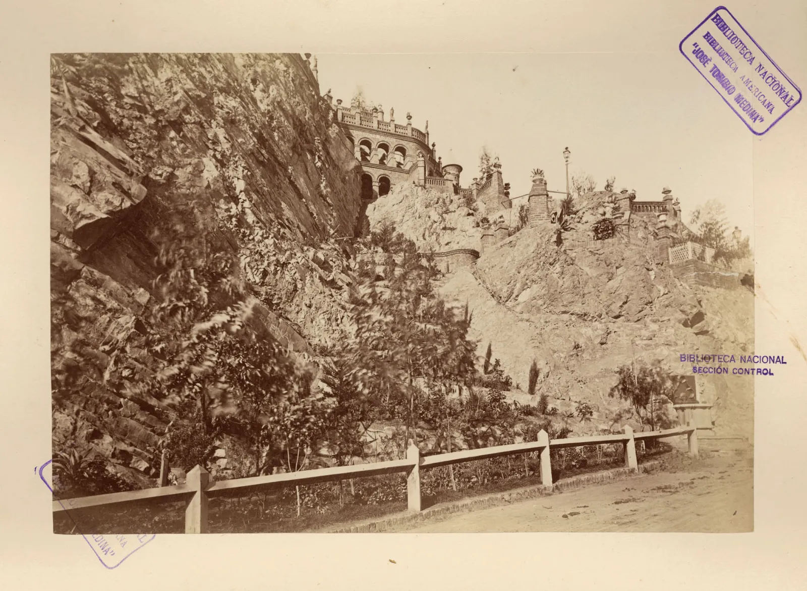 Quebrada del Pinal, Cerro Santa Lucía, 1874