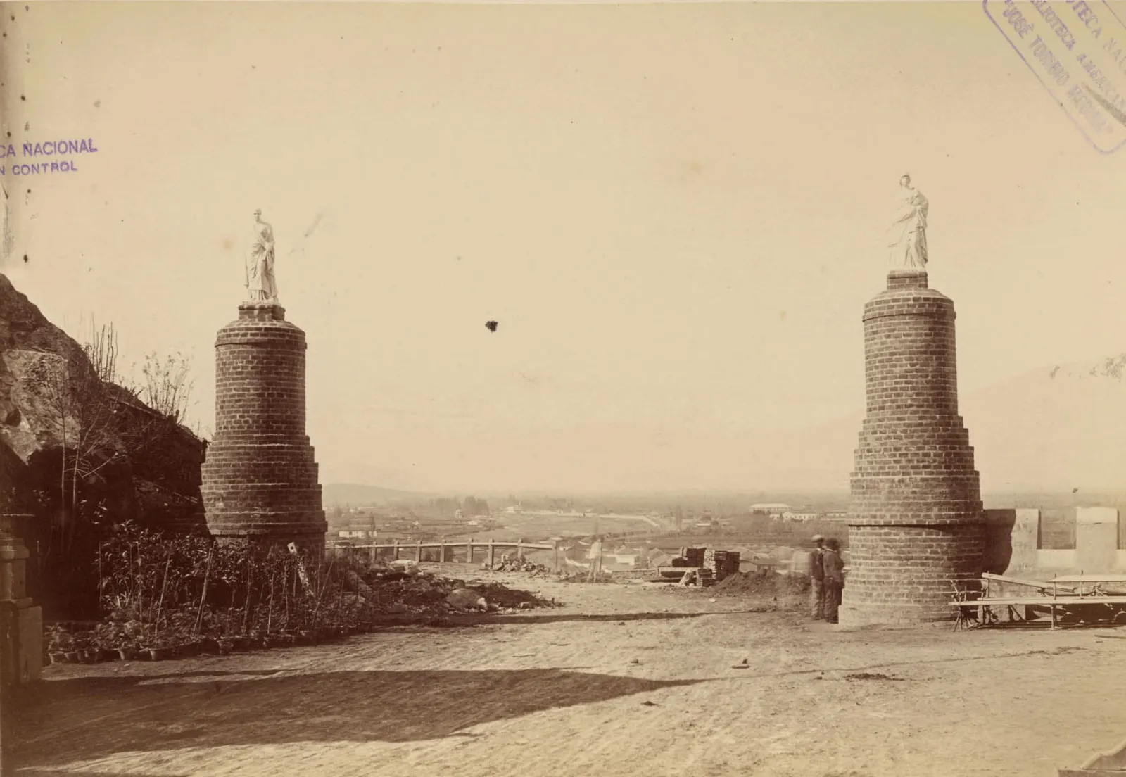 Las Diosas, Cerro Santa Lucía, 1874