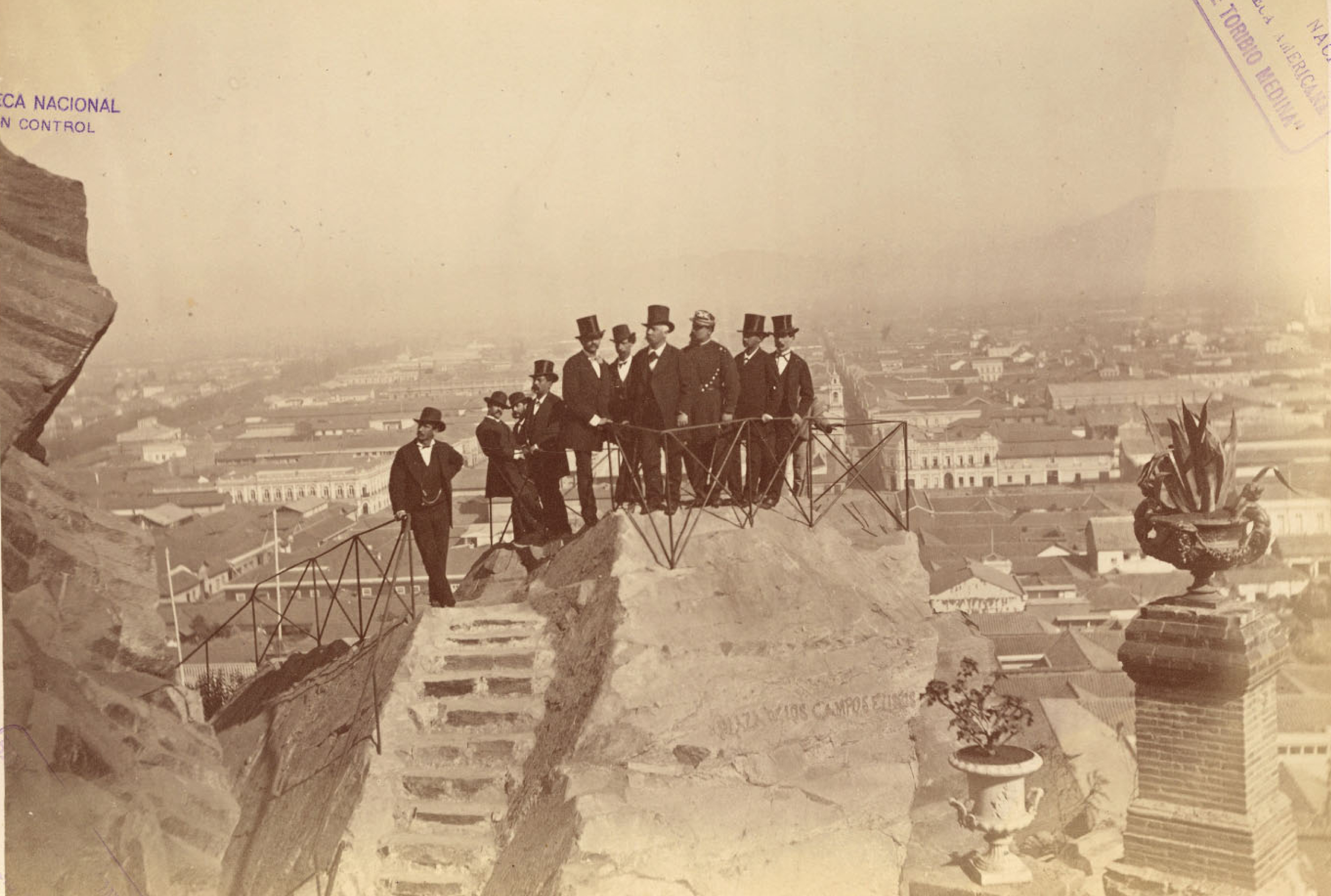 Roca Tarpeya, Cerro Santa Lucía, 1874