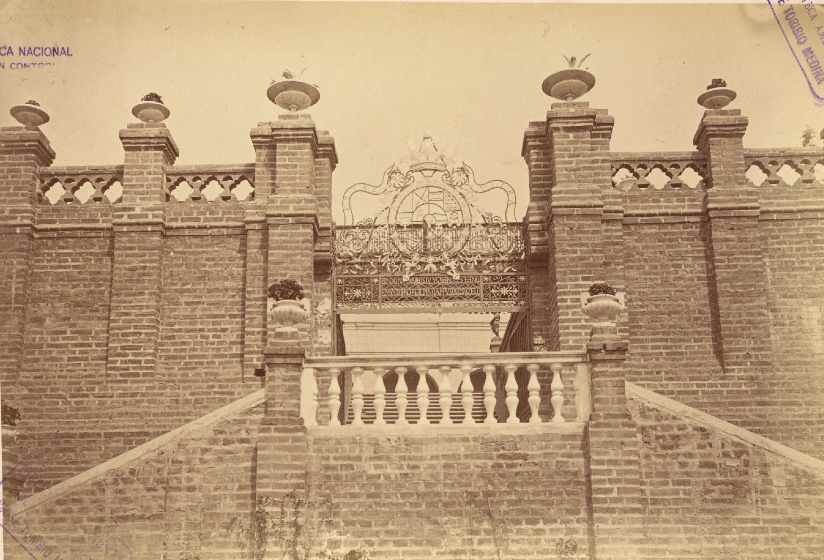 Escala de Honor del Cerro Santa Lucía, 1874