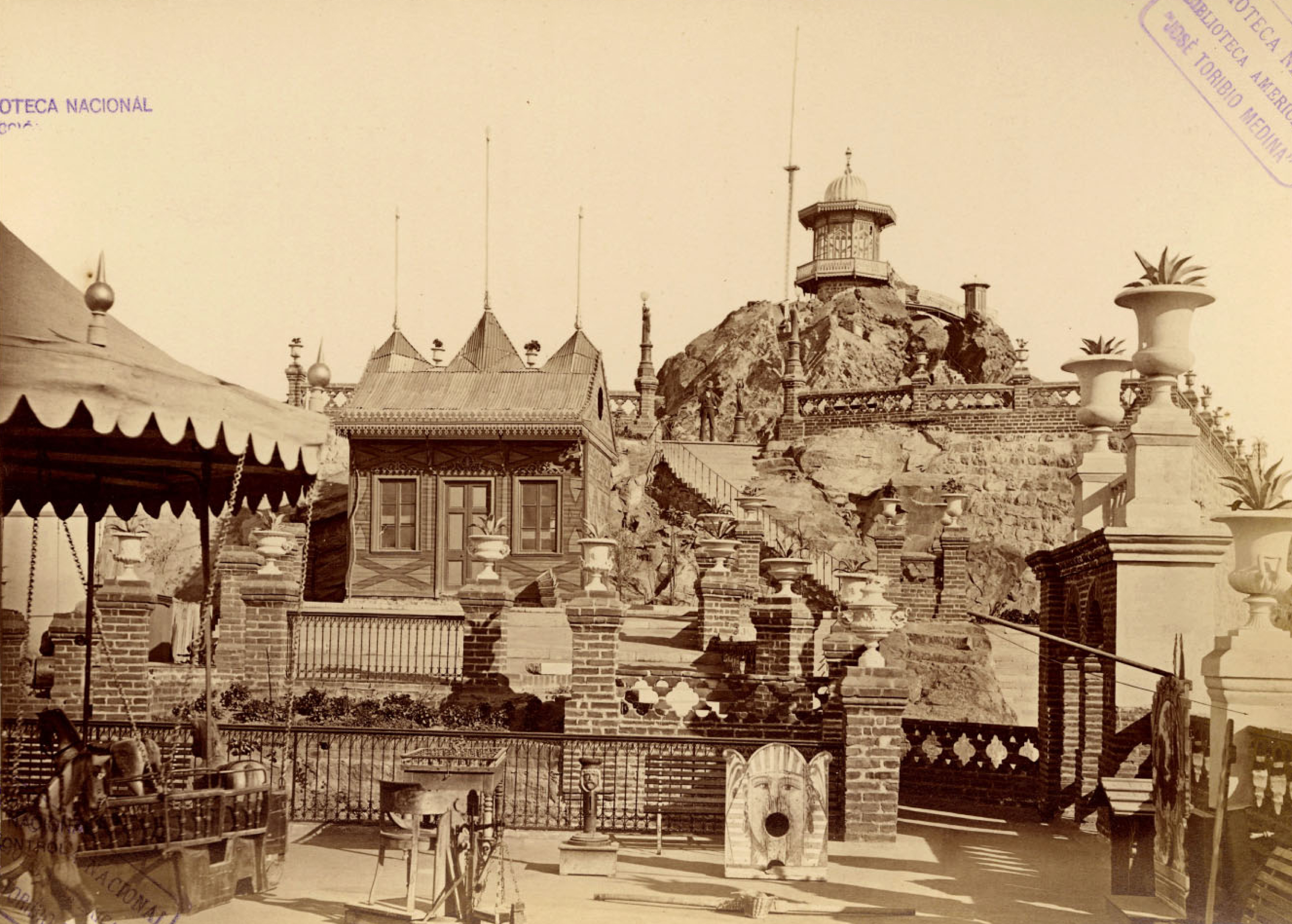 Cerro Santa Lucía, 1874