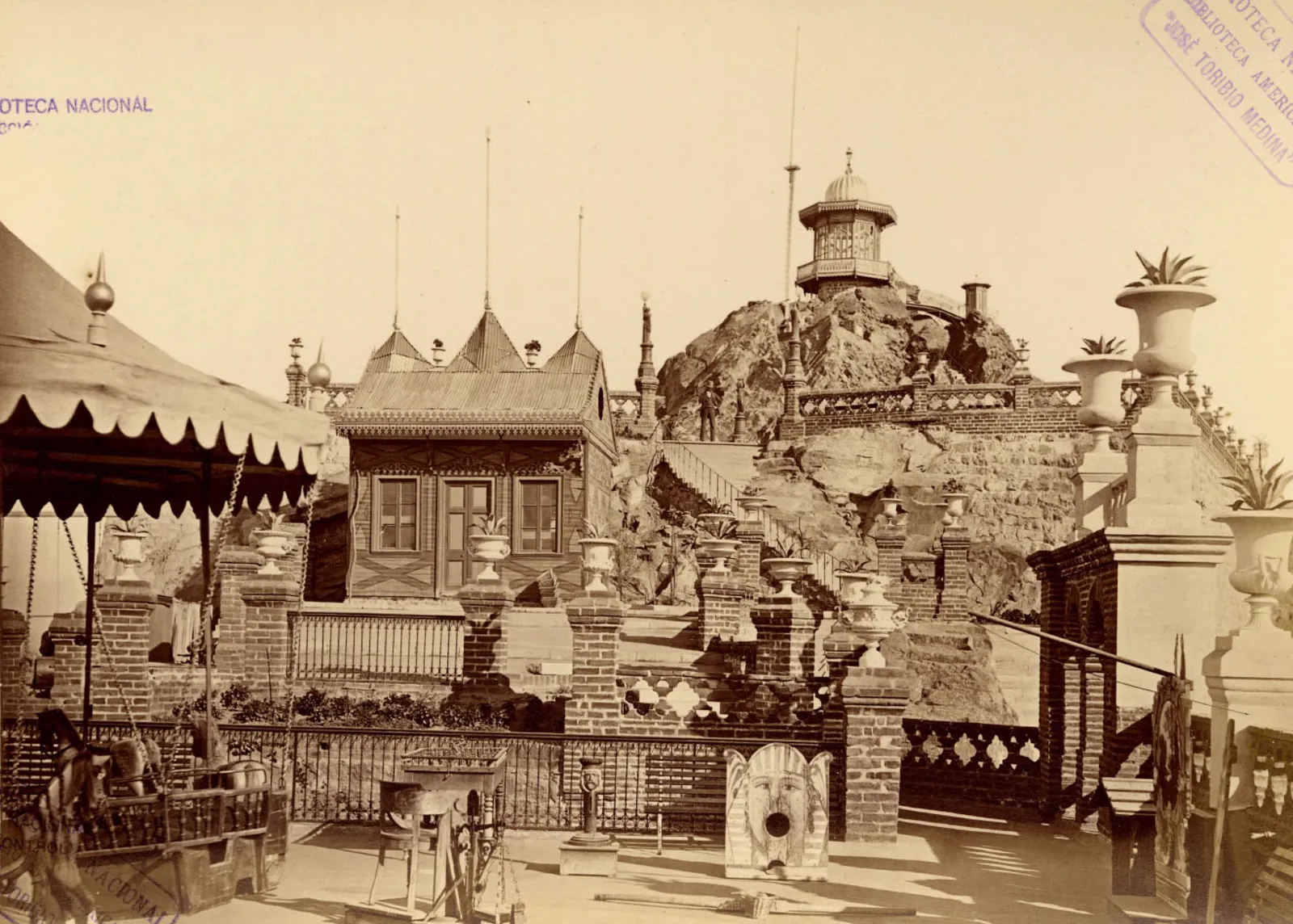 Cerro Santa Lucía, 1874