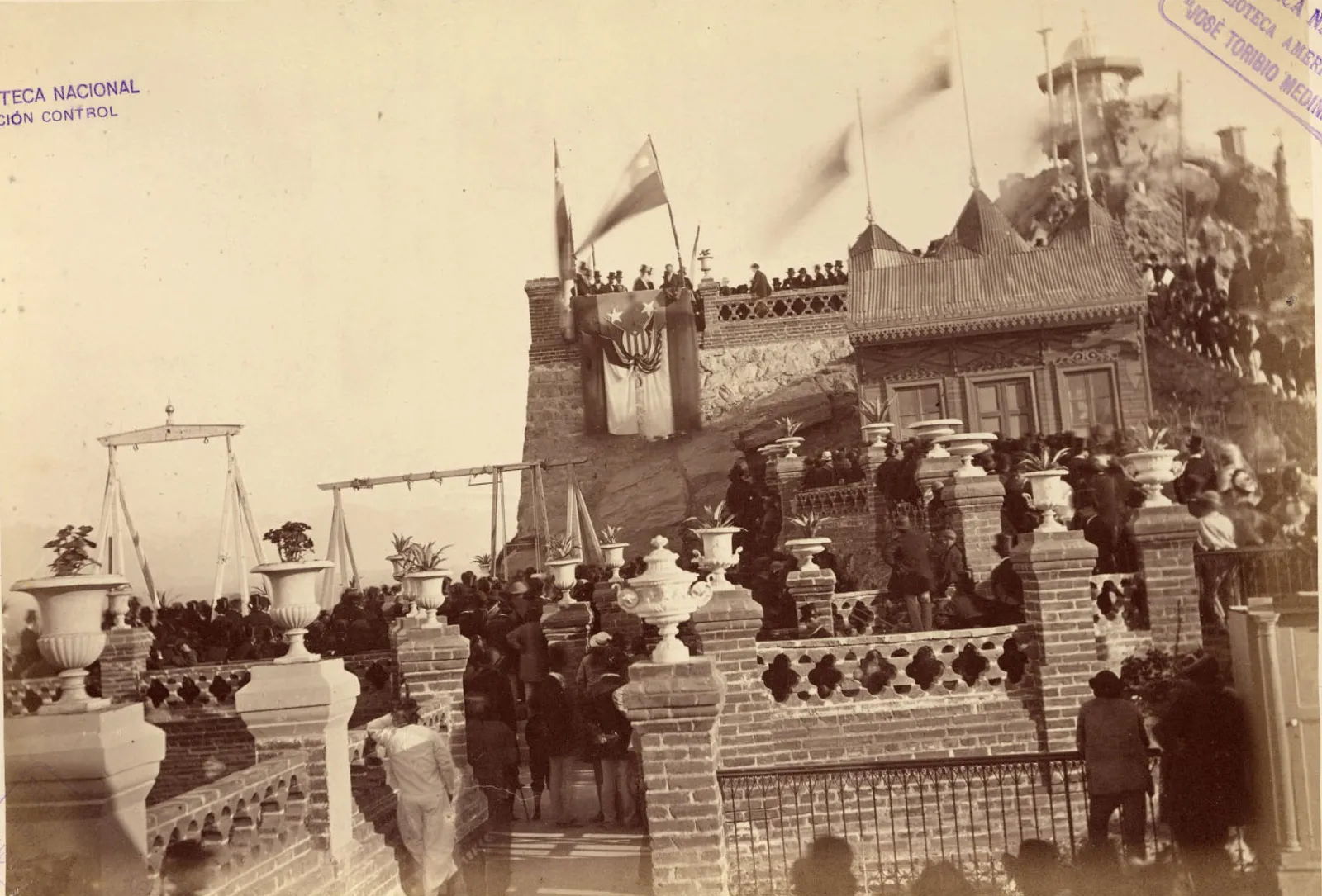 Cerro Santa Lucía, 1874