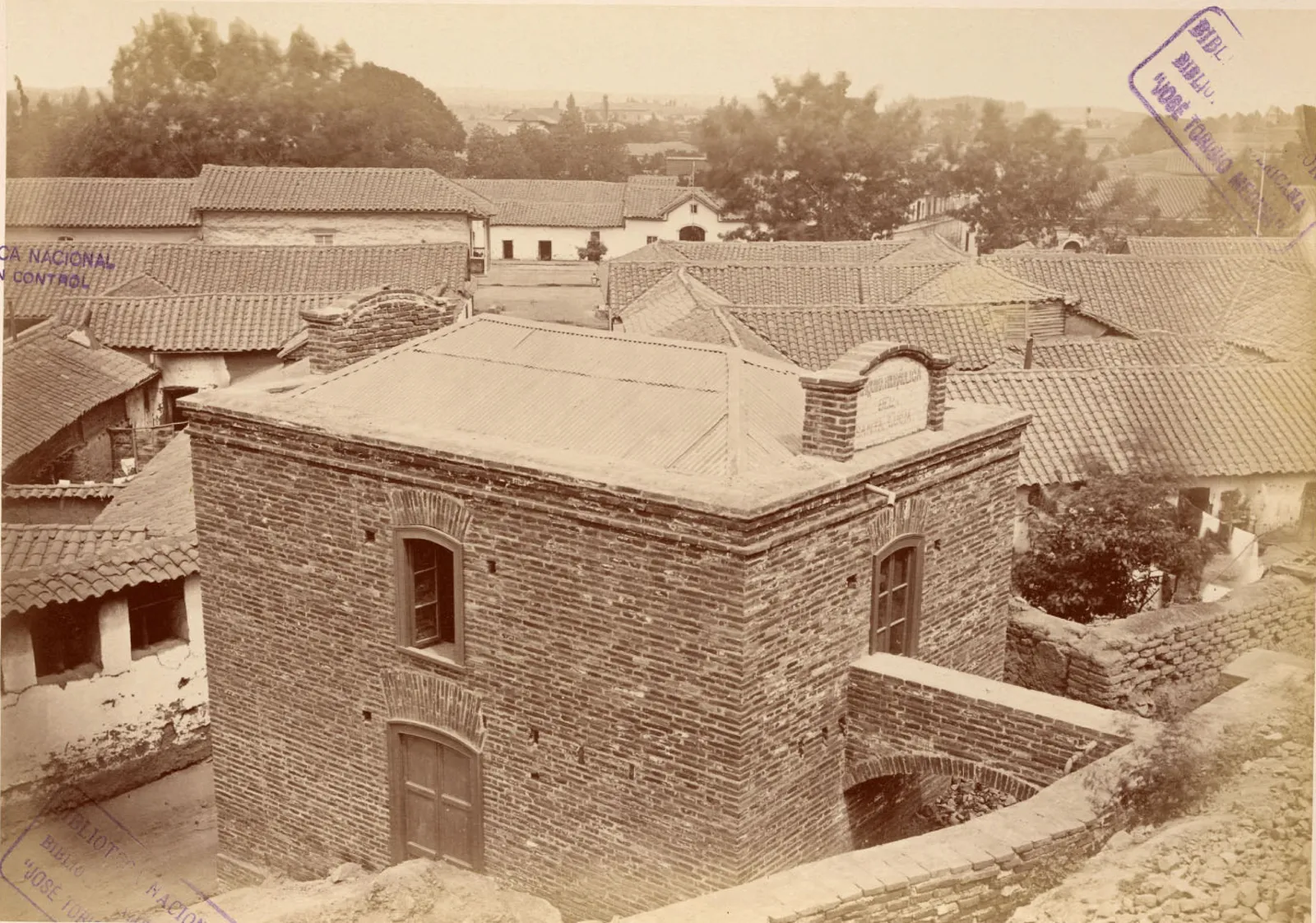 Ladera del Cerro Santa Lucía, 1874