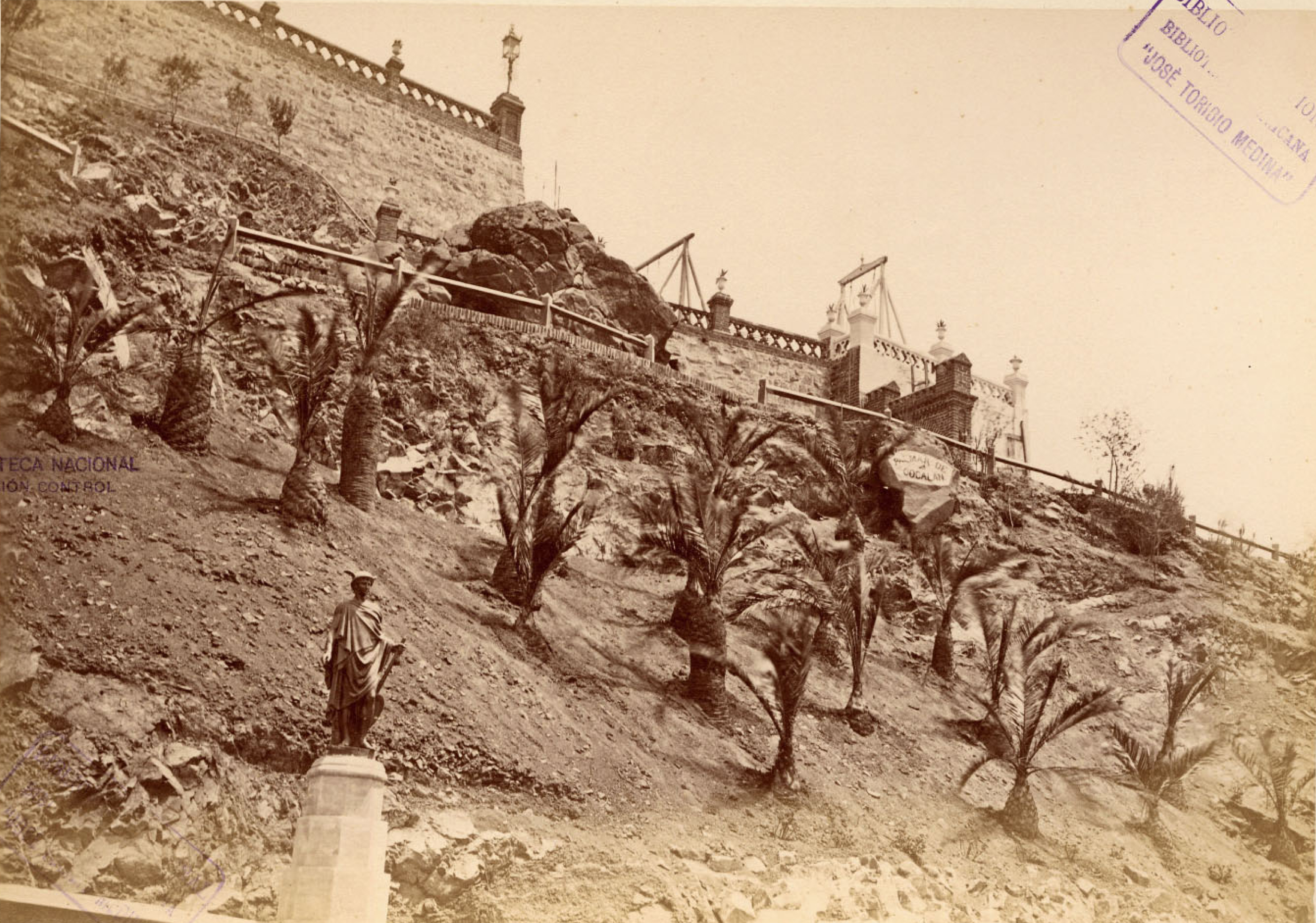 Cerro Santa Lucía, 1874