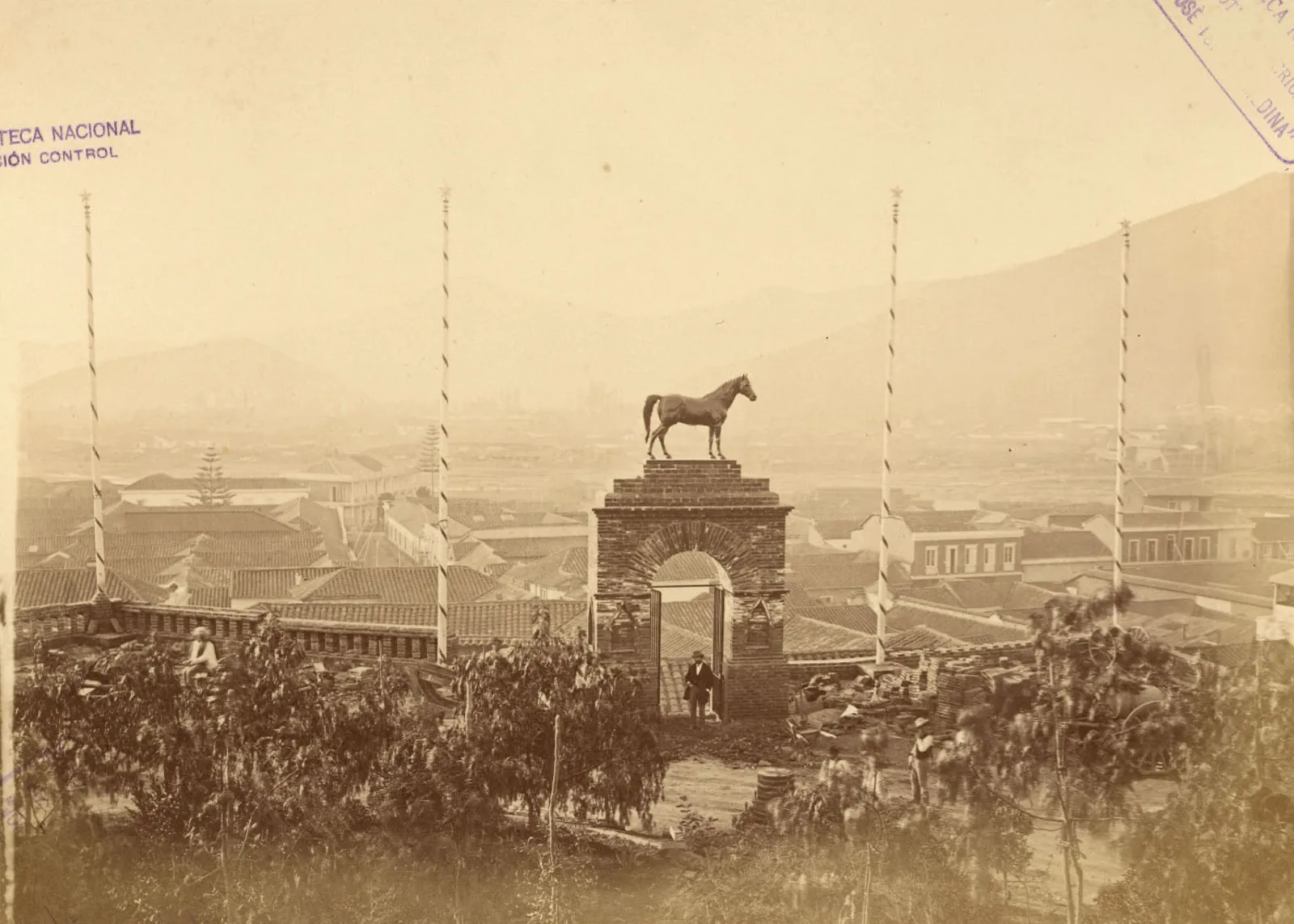 Caballo del Cerro Santa Lucía, 1874