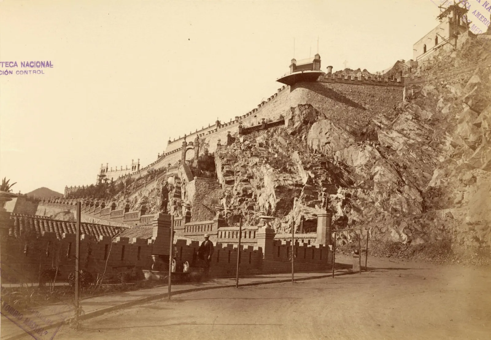 Cerro Santa Lucía, 1874