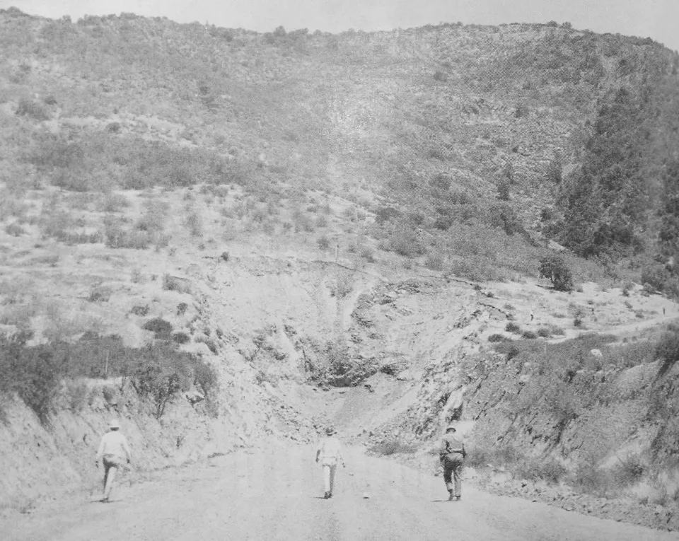 Construcción del túnel Lo Prado, 1969