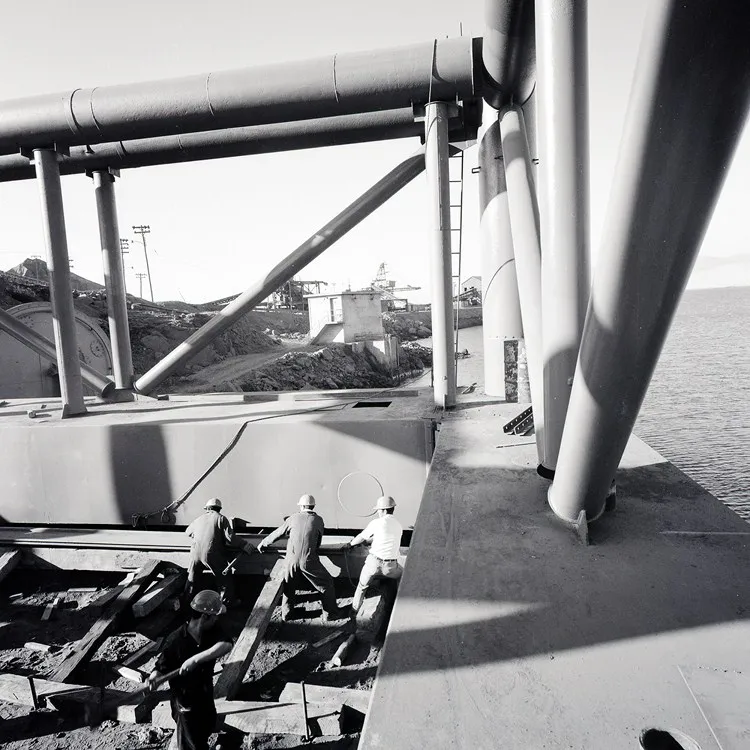 Construcción de Puerto Guacolda en 1975
