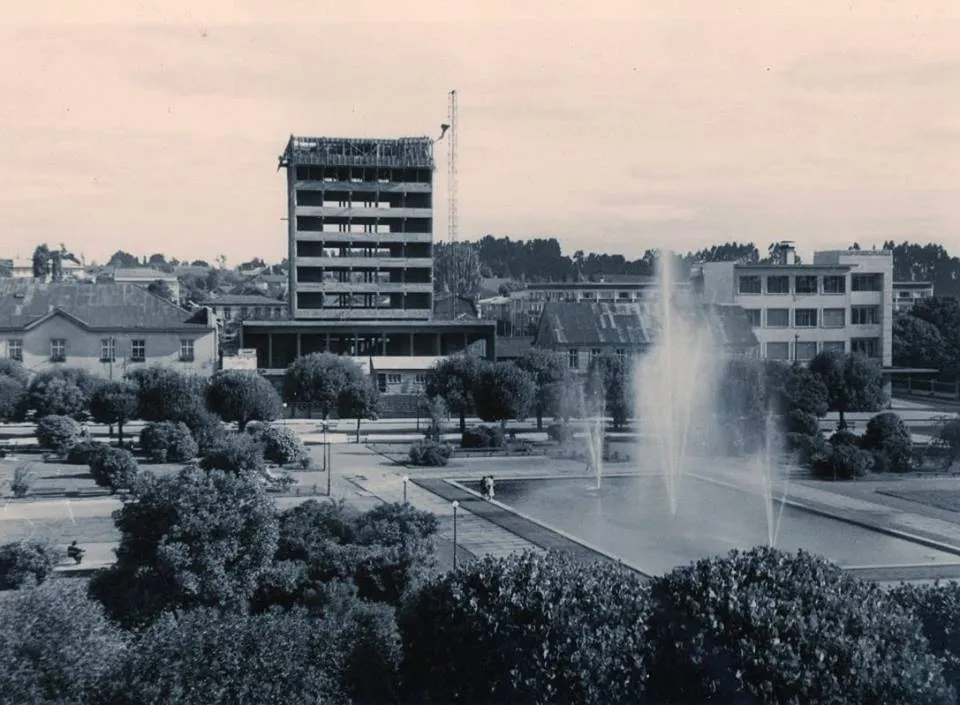 Plaza de armas Osorno en 1958