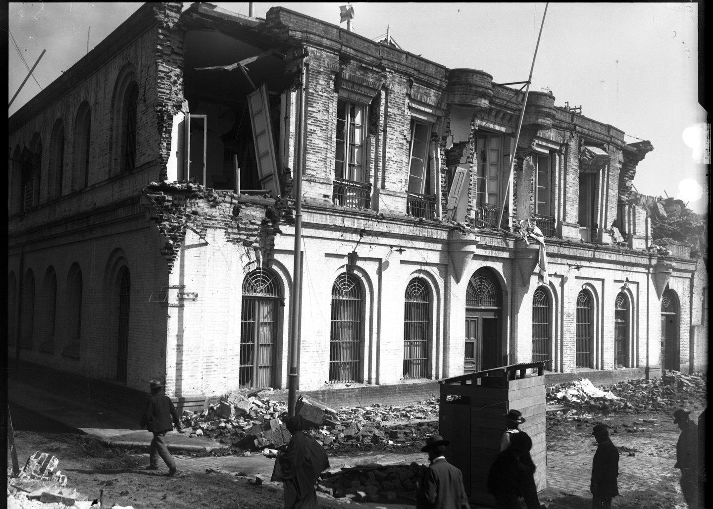Terremoto Valparaiso, Calle Brasil., en 1906
