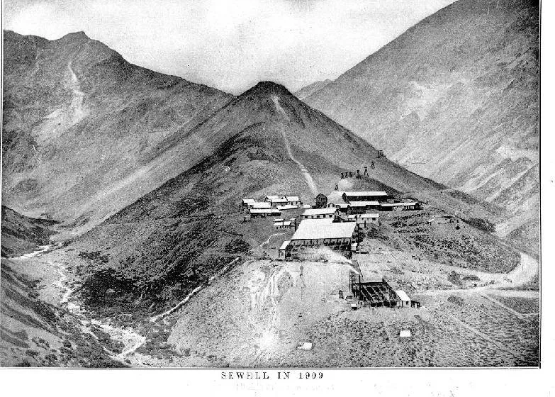 ciudad minera de sewell, 1909