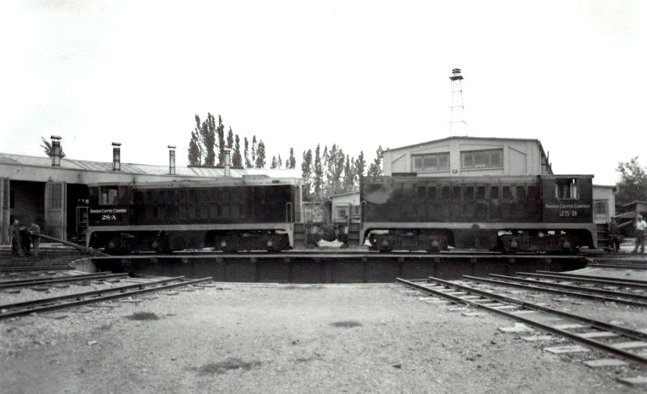 Ferrocarriles detenidos en Rancagua, ca. 1930
