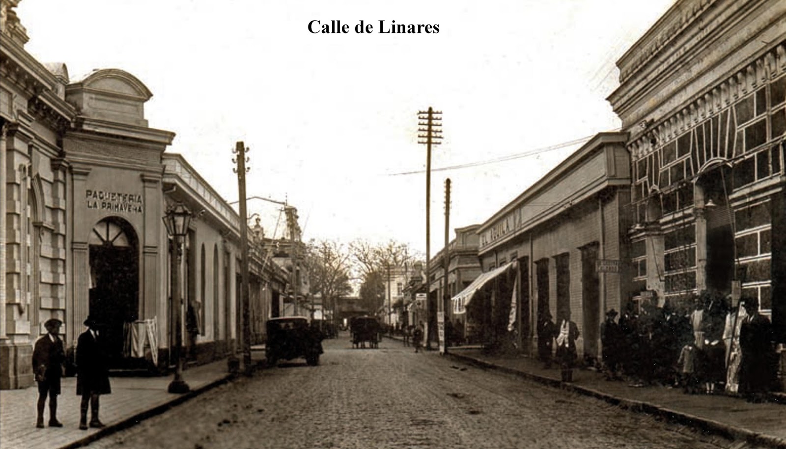Calle Independencia de Linares en 1930