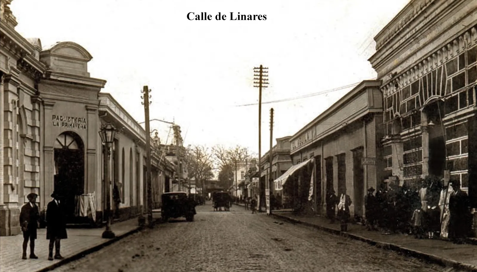 Calle Independencia de Linares en 1930