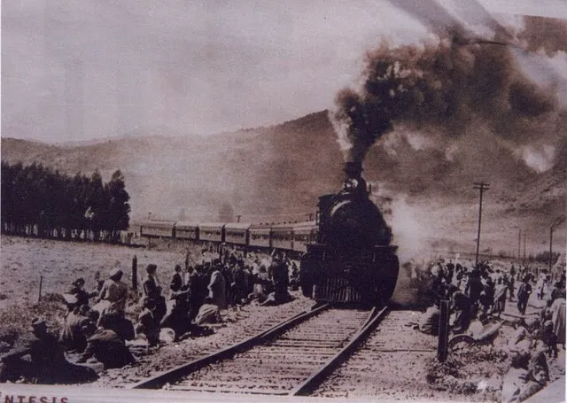Locomotora a Quintero en 1925