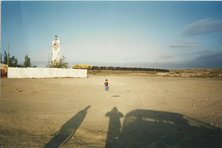 De paseo en la playa de Coquimbo, 1995