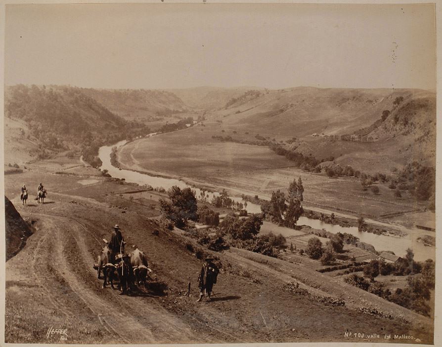Valle del Malleco. Año 1884 aproximadamente.