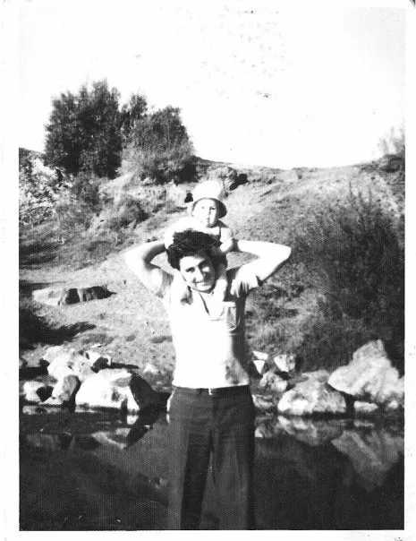 Verano Chiguayante orilla río Biobio, 1978
