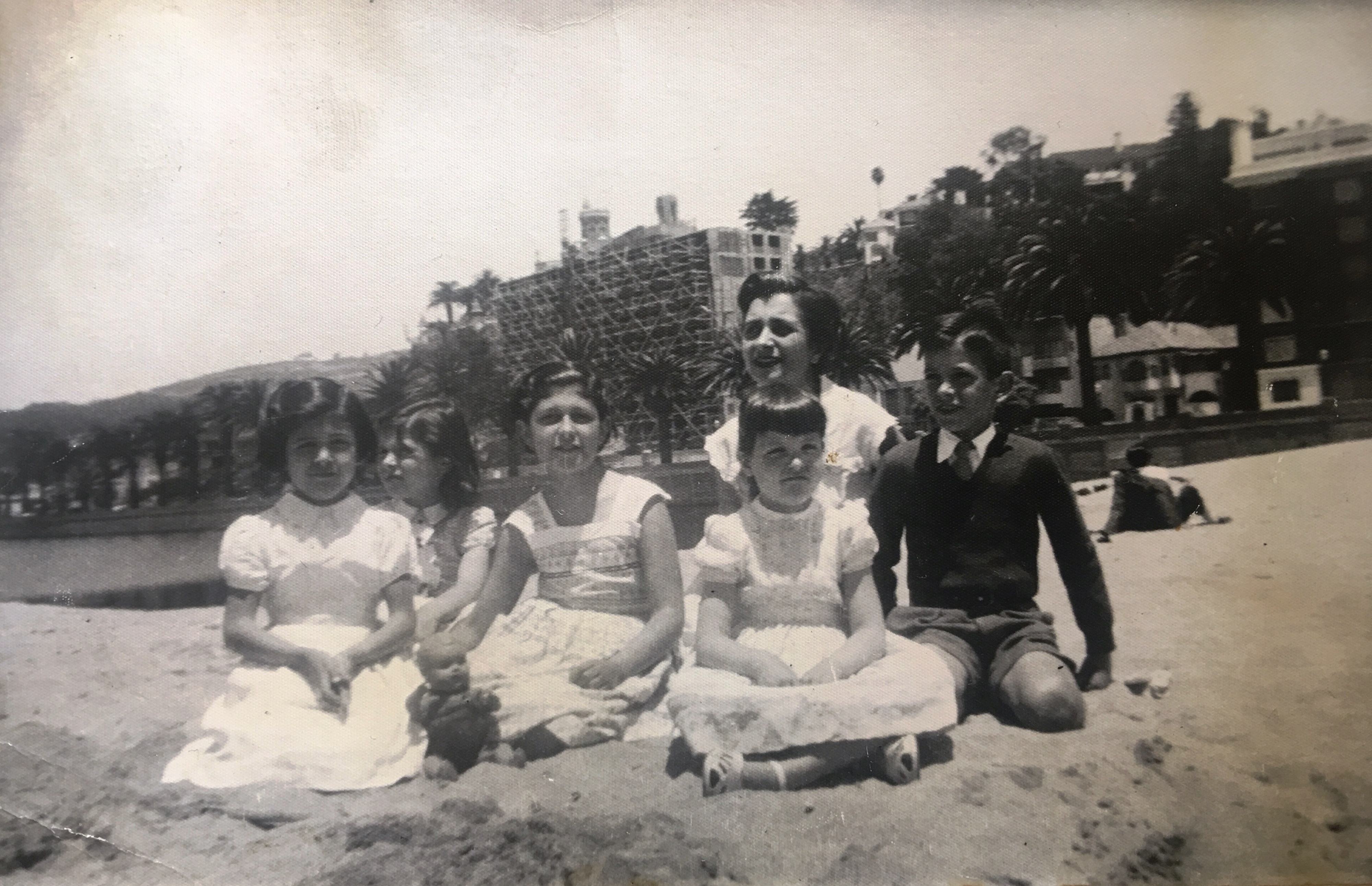 Playa del Casino, Viña del Mar en 1955