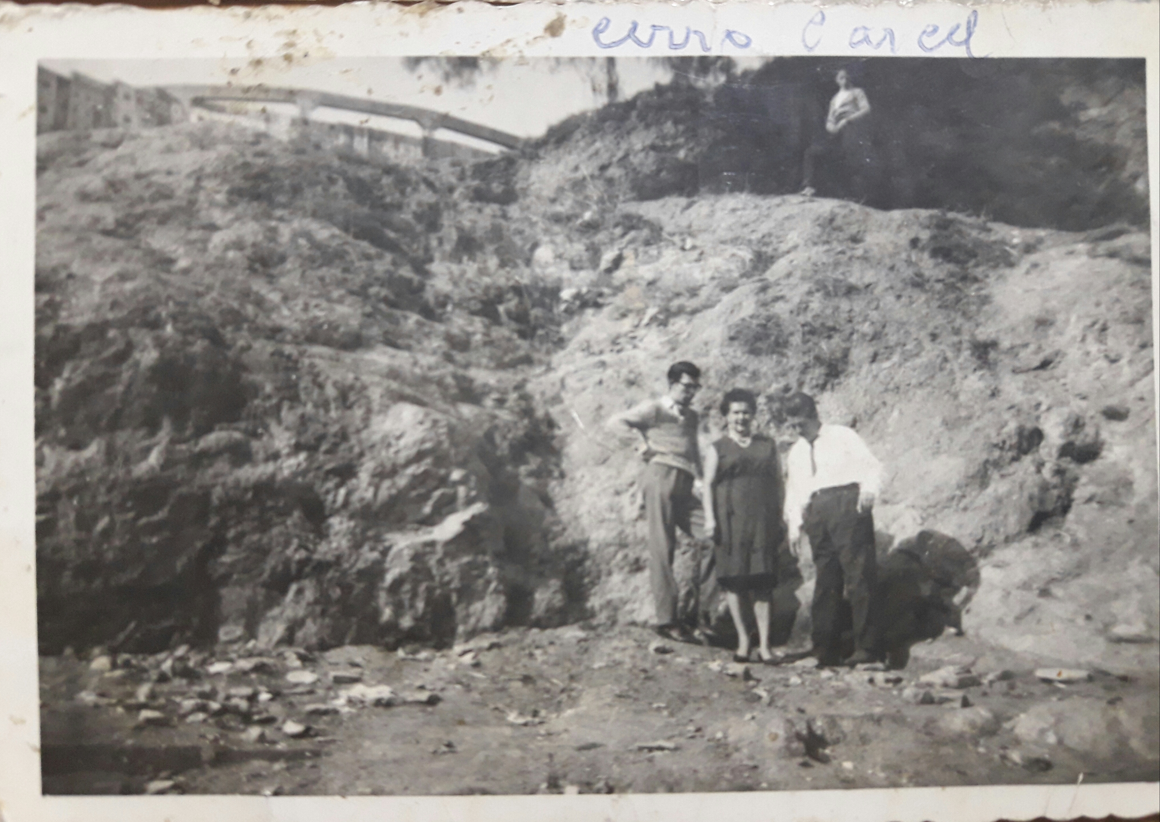 Vista de estanque Cerro Cárcel, 1960