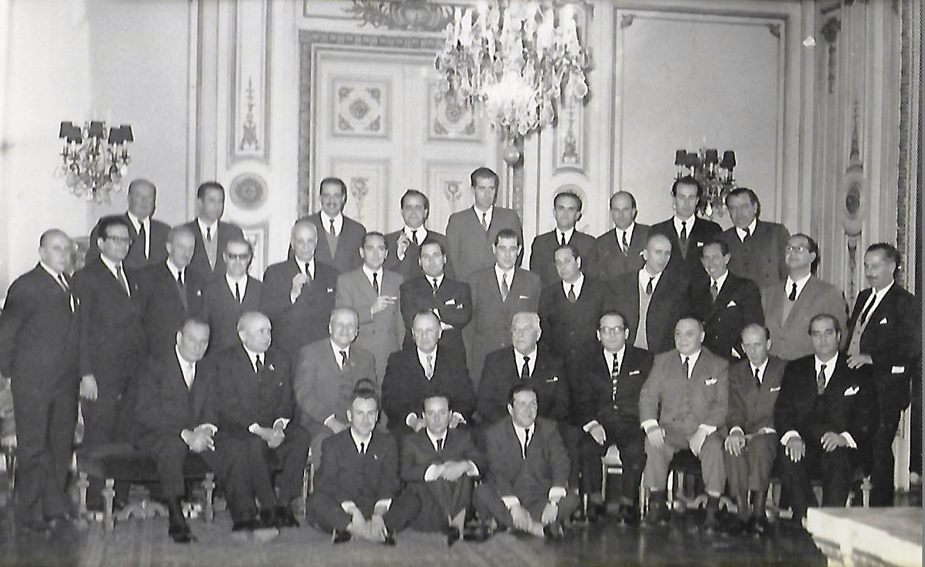 Club de la Unión, almuerzo mensual de la Asociación de Corredores de Vinos, 1965