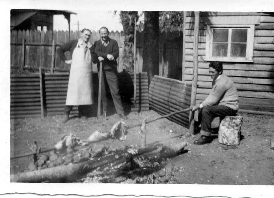 Asado al palo Pto Fonck, 1966