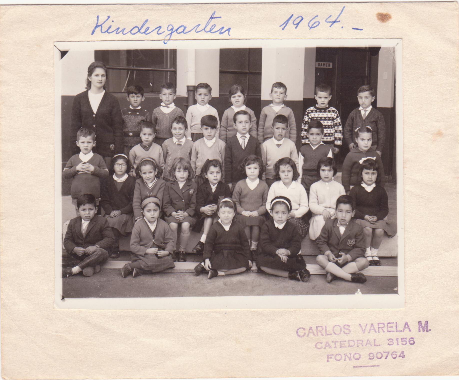 Kindergarten del Colegio Alemán de Quilpué, 1964