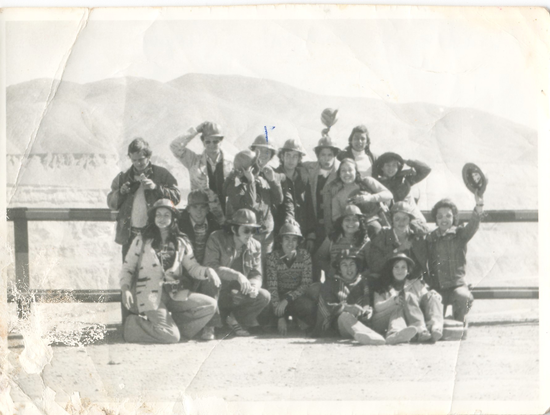 Viaje de estudios en Chuquicamata en 1975