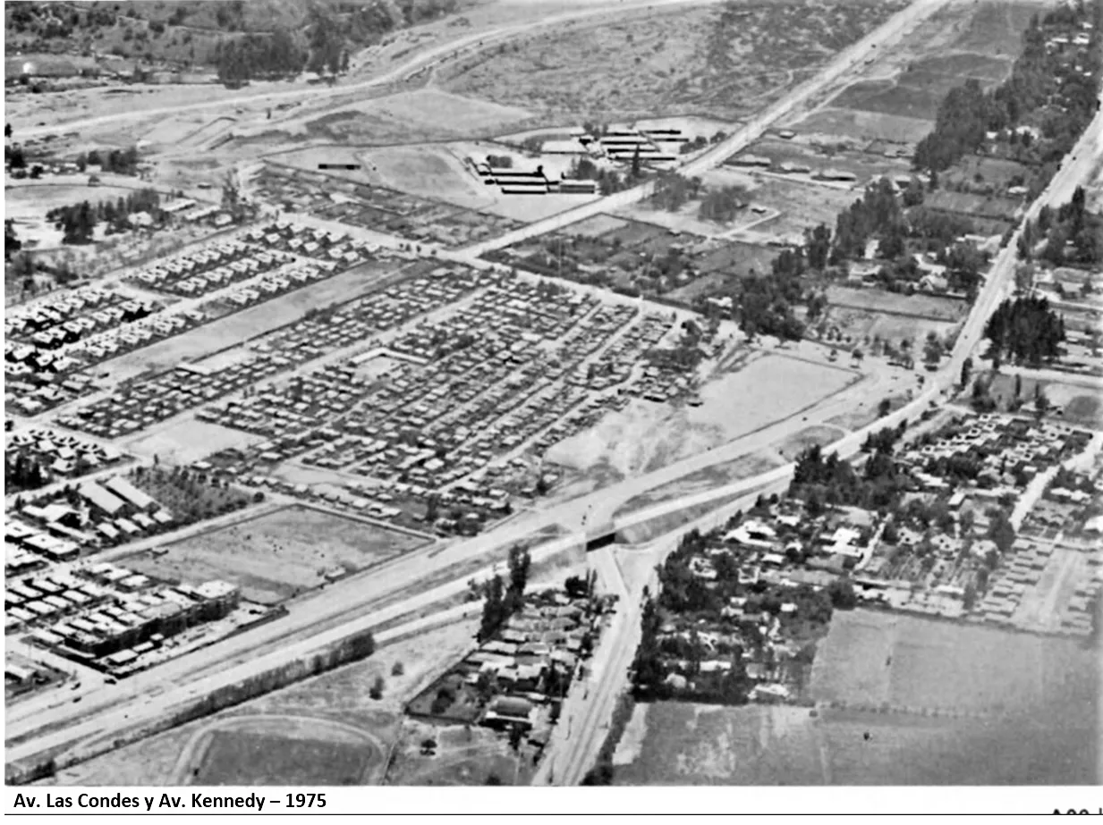 Av Las Condes con Av Kennedy, 1975