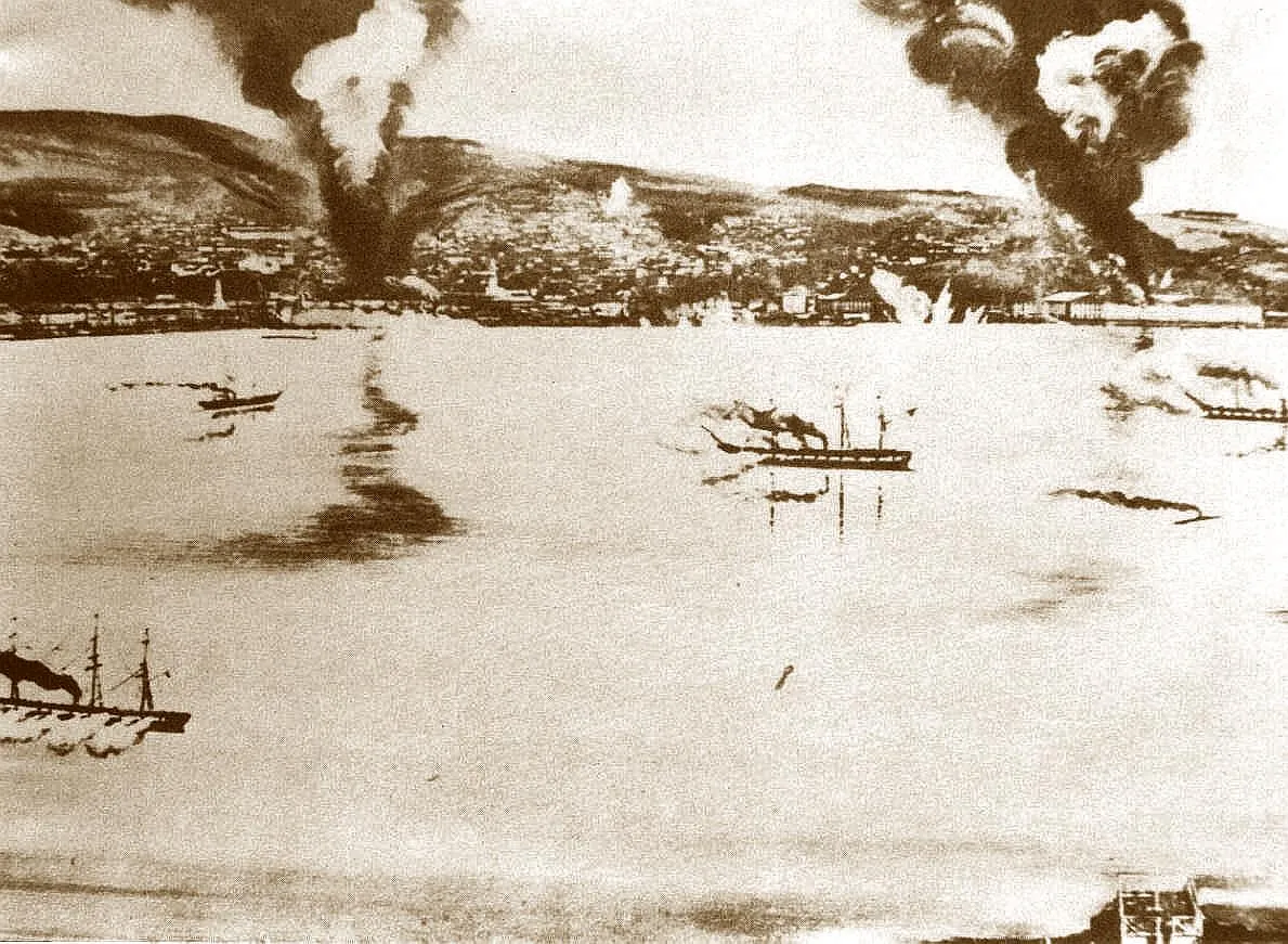 Bombardeo de la armada española a Valparaíso 31 de marzo 1866