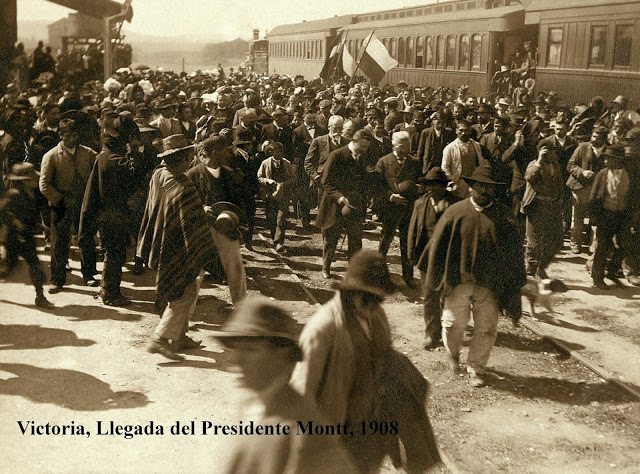 Llegada del Presidente Montt, 1908