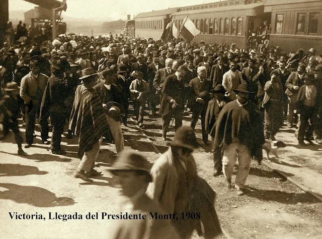 Llegada del Presidente Montt, 1908