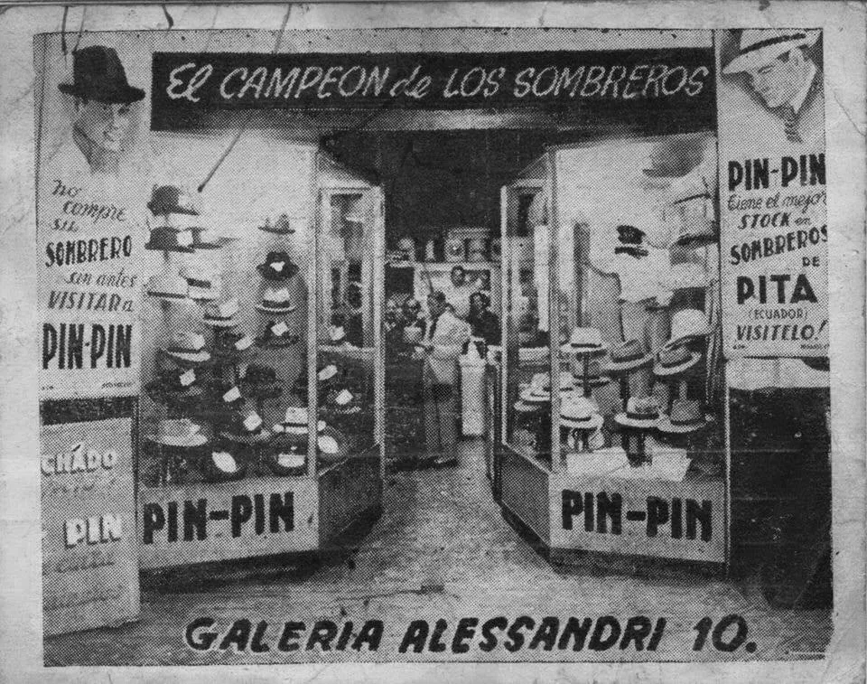 Sombrerería Pin-Pin, 1942