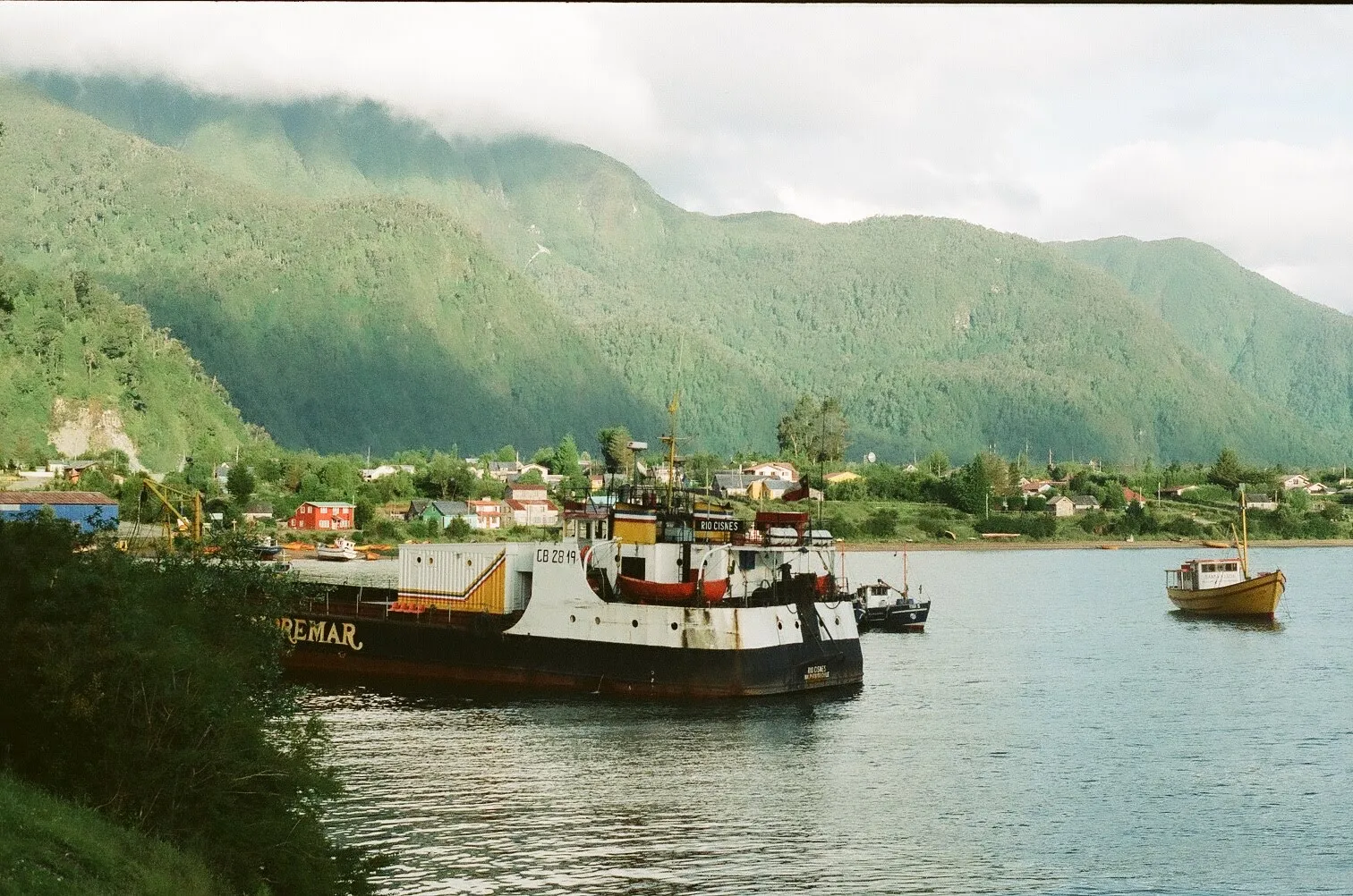 Puerto Cisnes en 1990