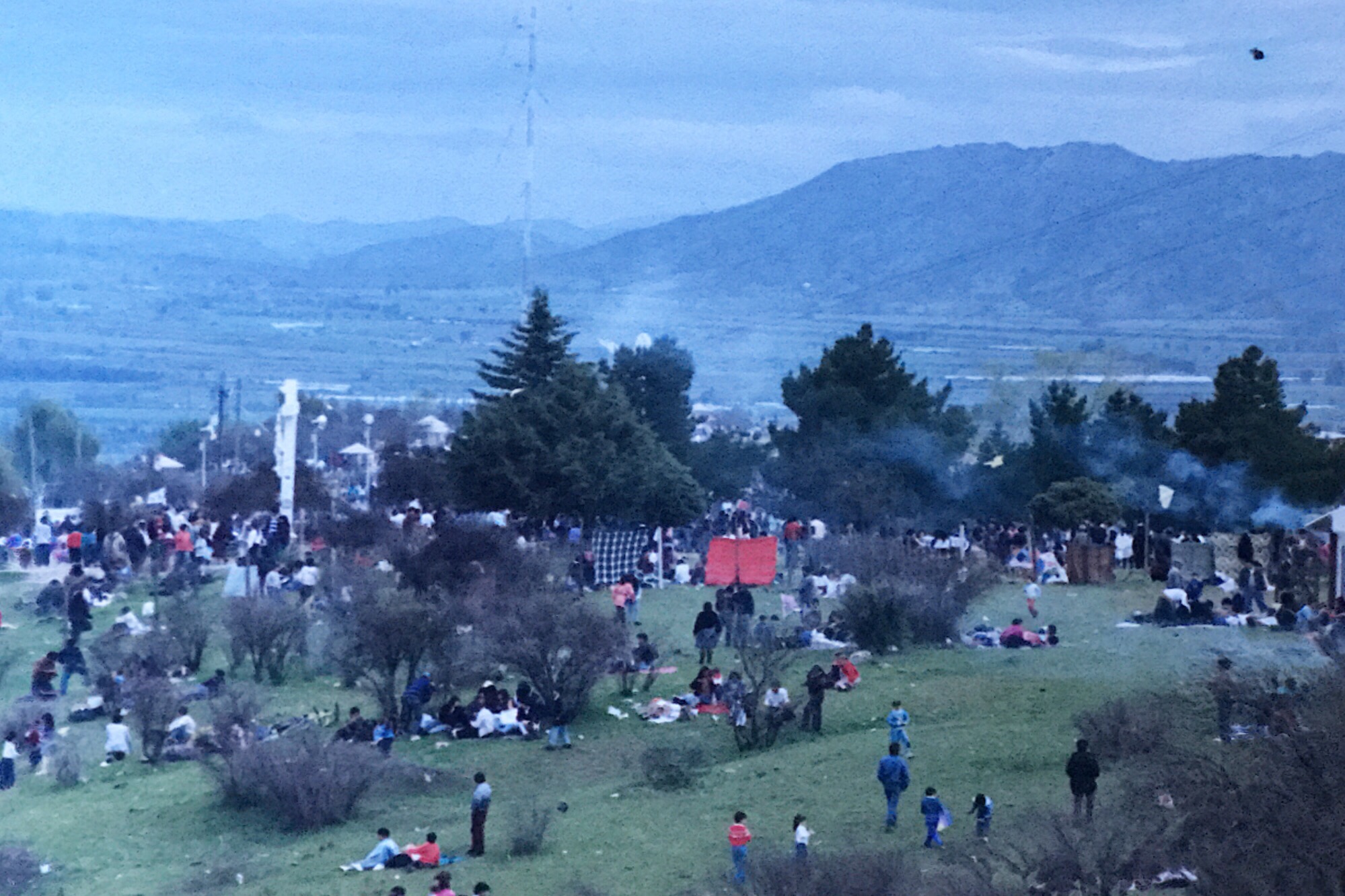 Fiestas Patrias en el Cerro La Virgen, Talca, 1998