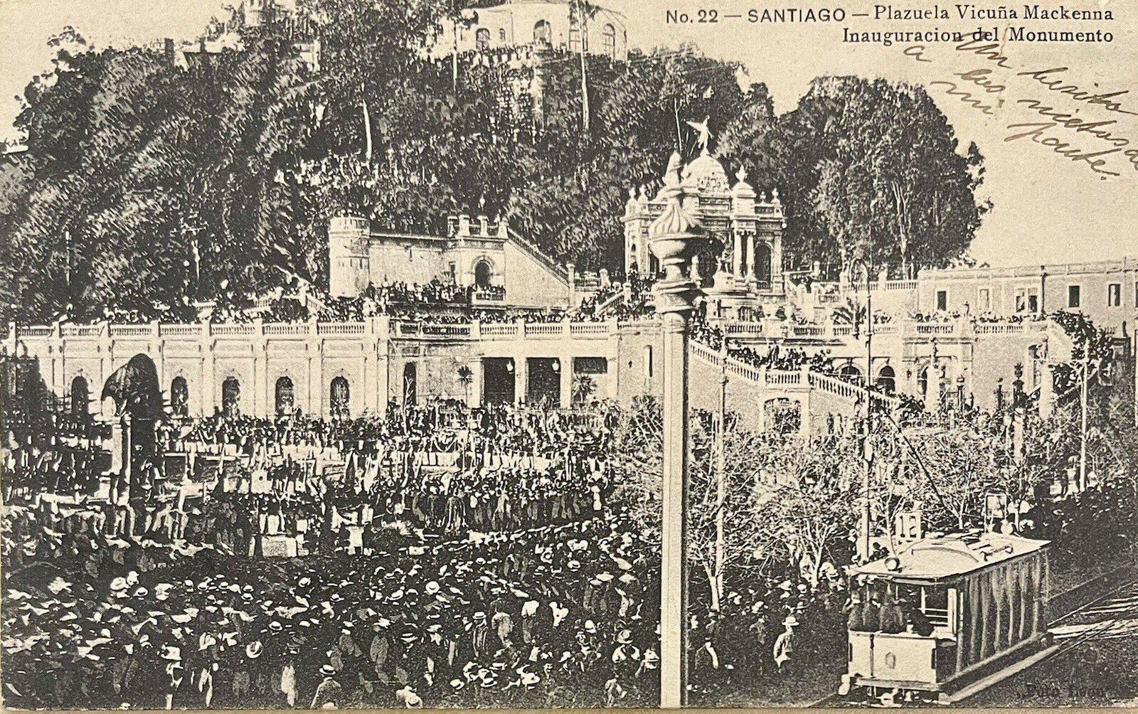 Cerro Santa Lucía en 1902