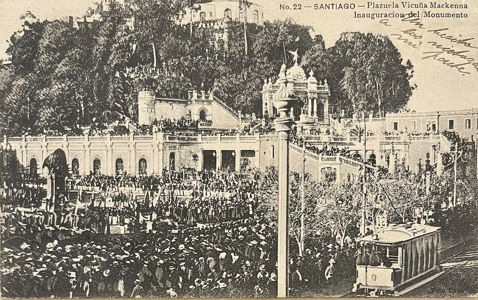 Cerro Santa Lucía en 1902