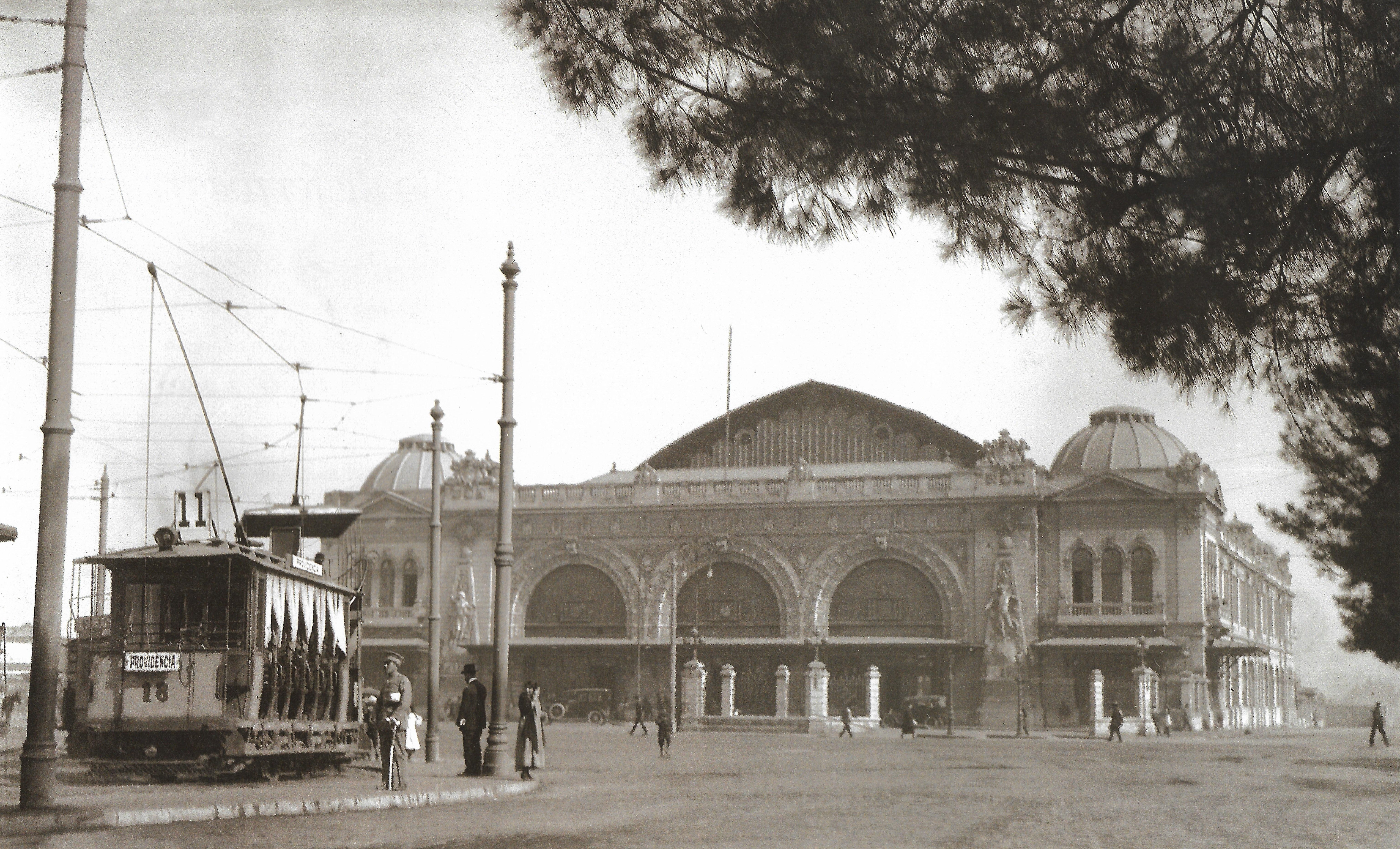 Estación Mapocho en 1920