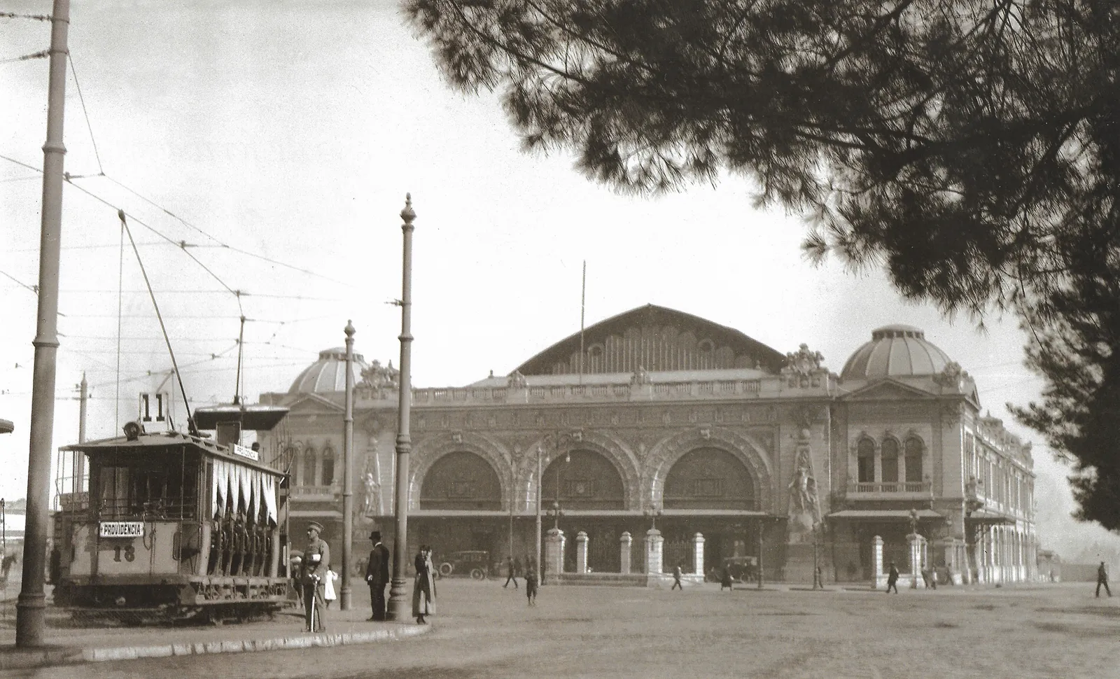 Estación Mapocho en 1920