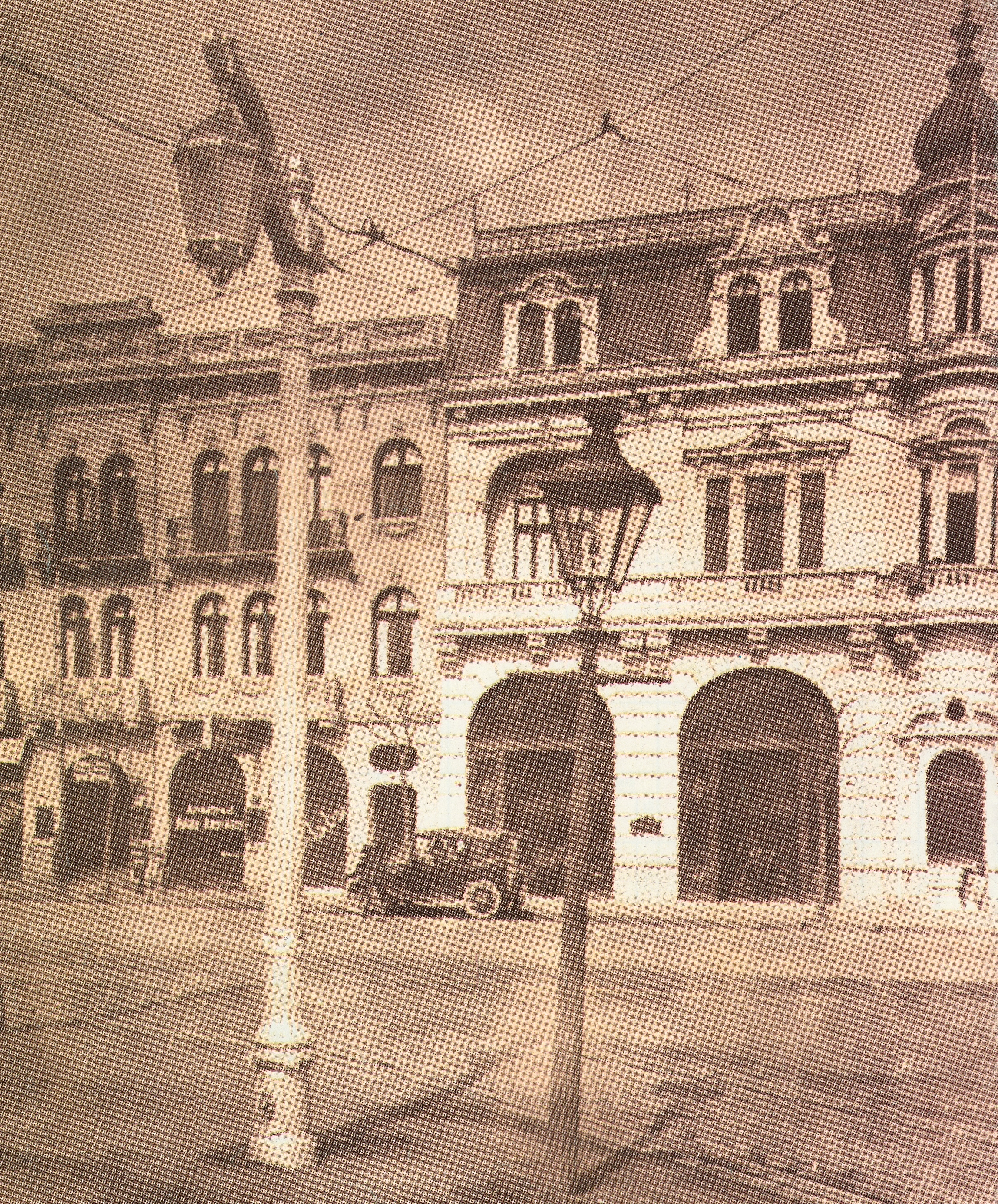 Alameda esquina Calle Ahumada, 1925