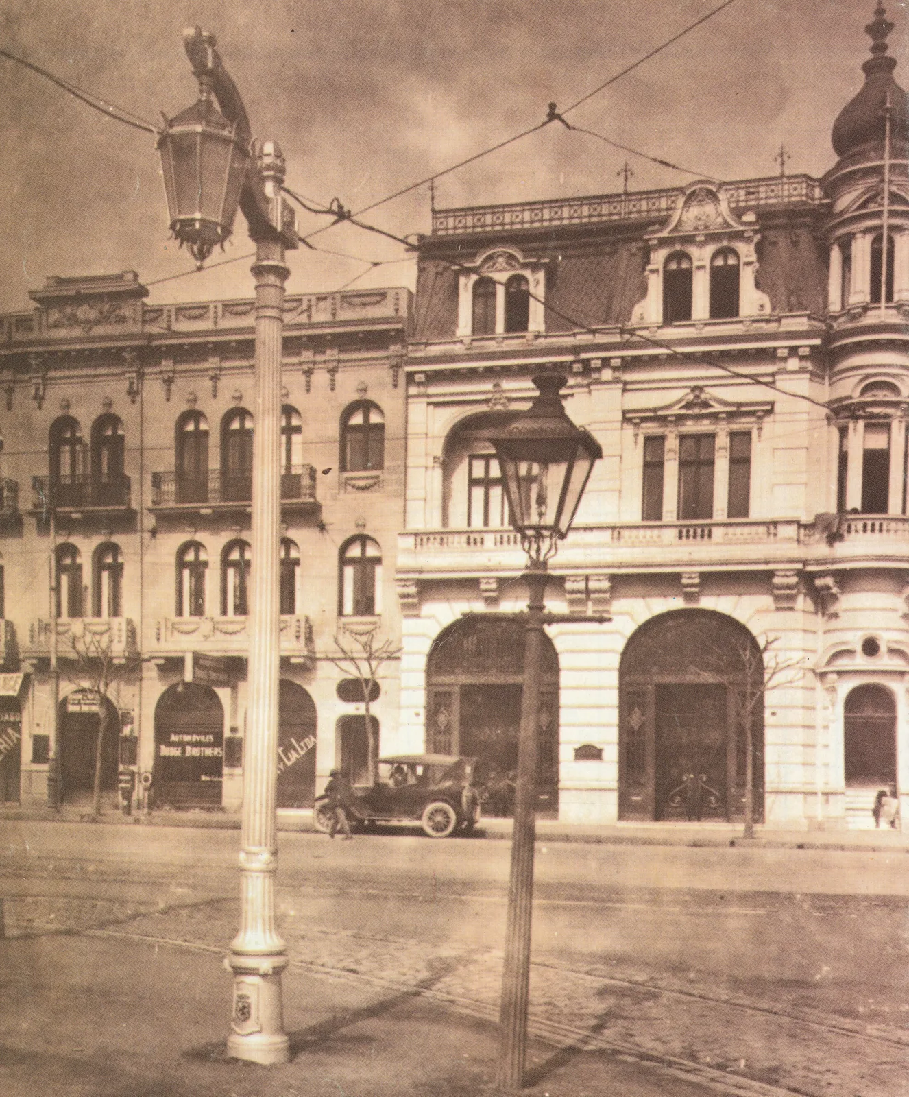 Alameda esquina Calle Ahumada, 1925