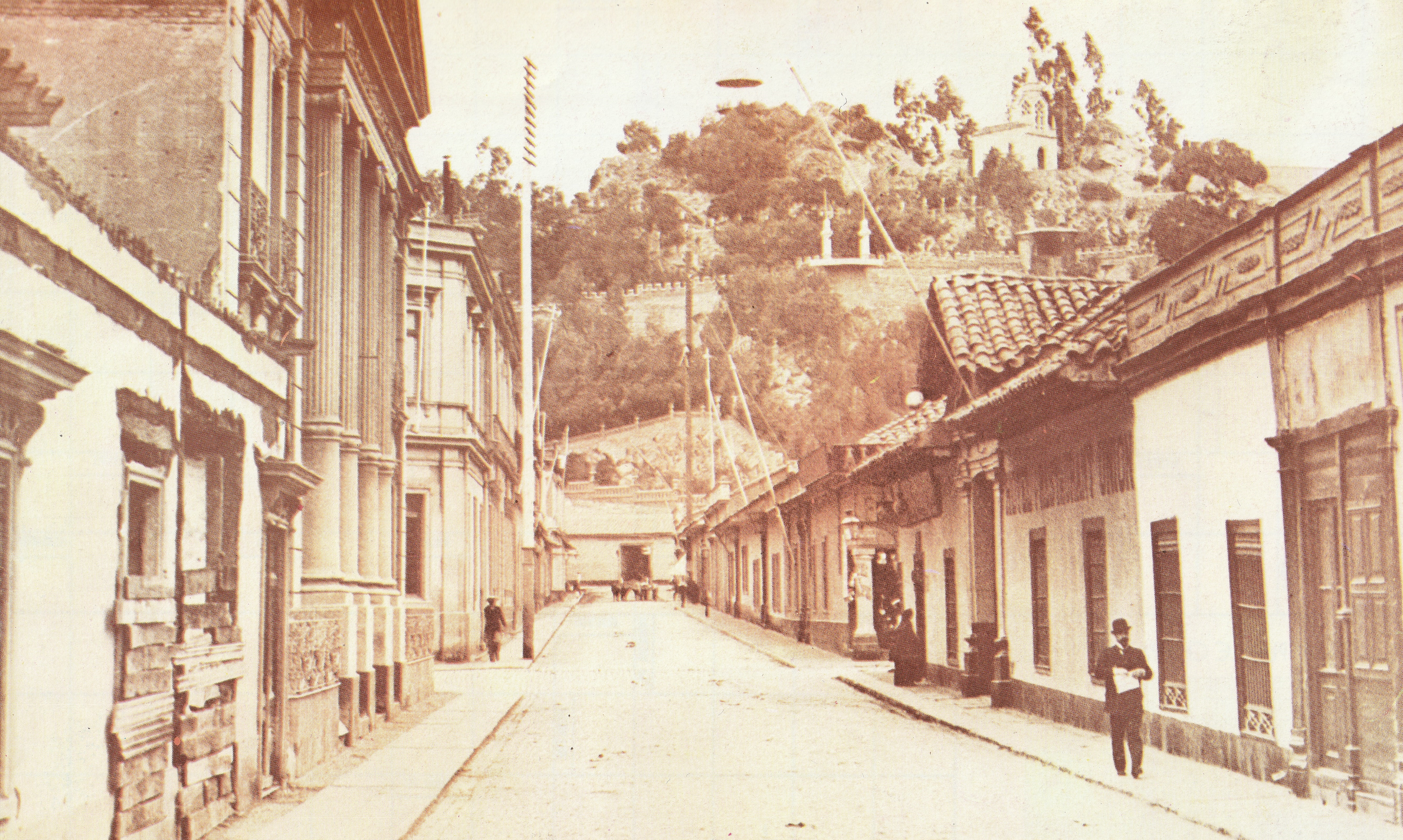 Calle Huérfanos en la década de 1910