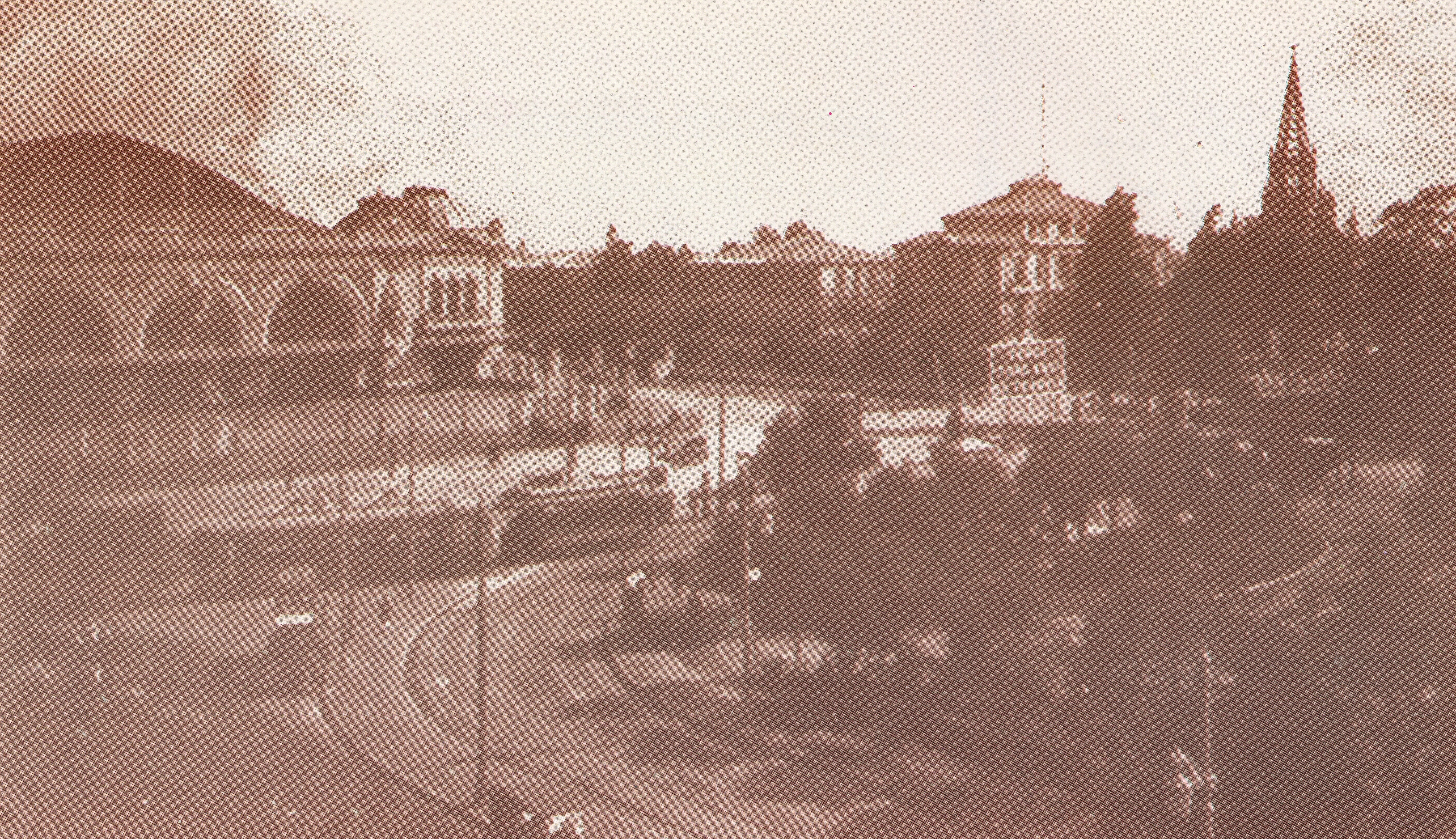 Estación Mapocho en la década de 1920