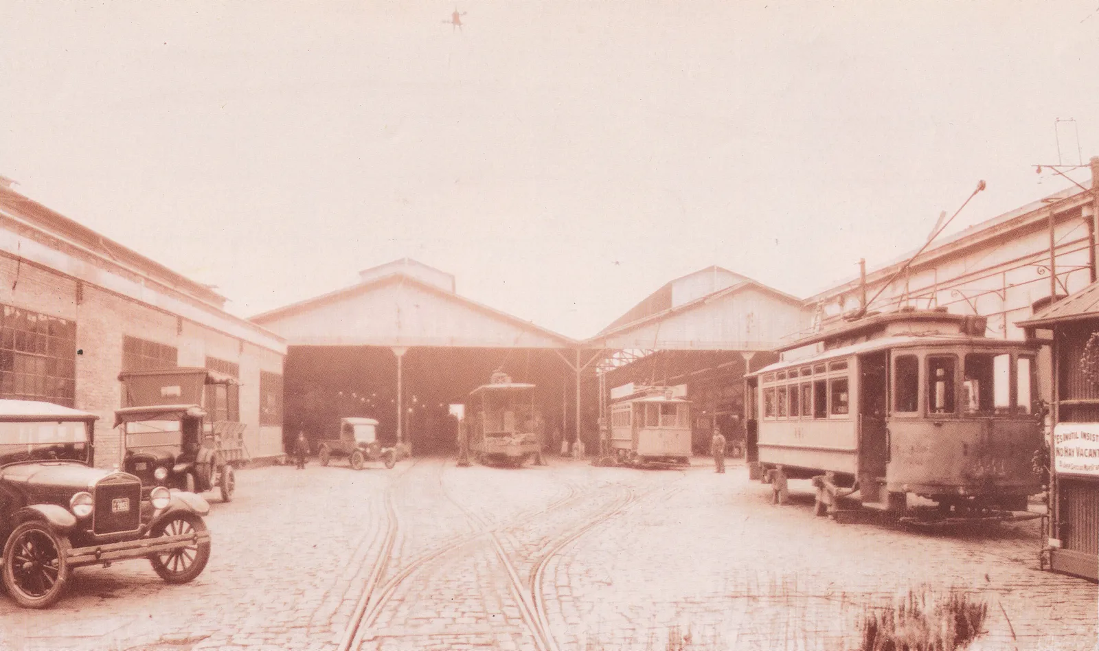 Oficina de Maestranza de Chilectra en 1927