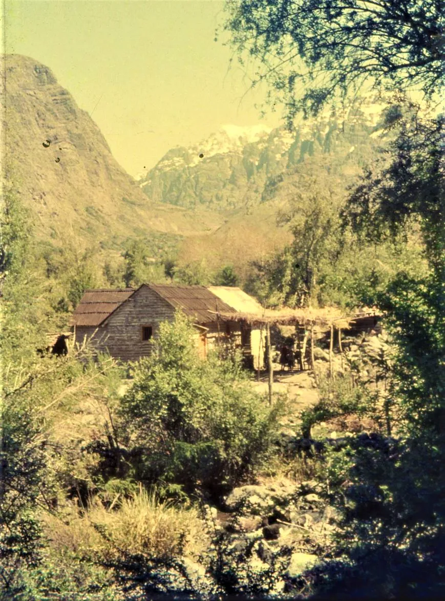 Río Blanco, ruta Los Andes - Portillo, 1964