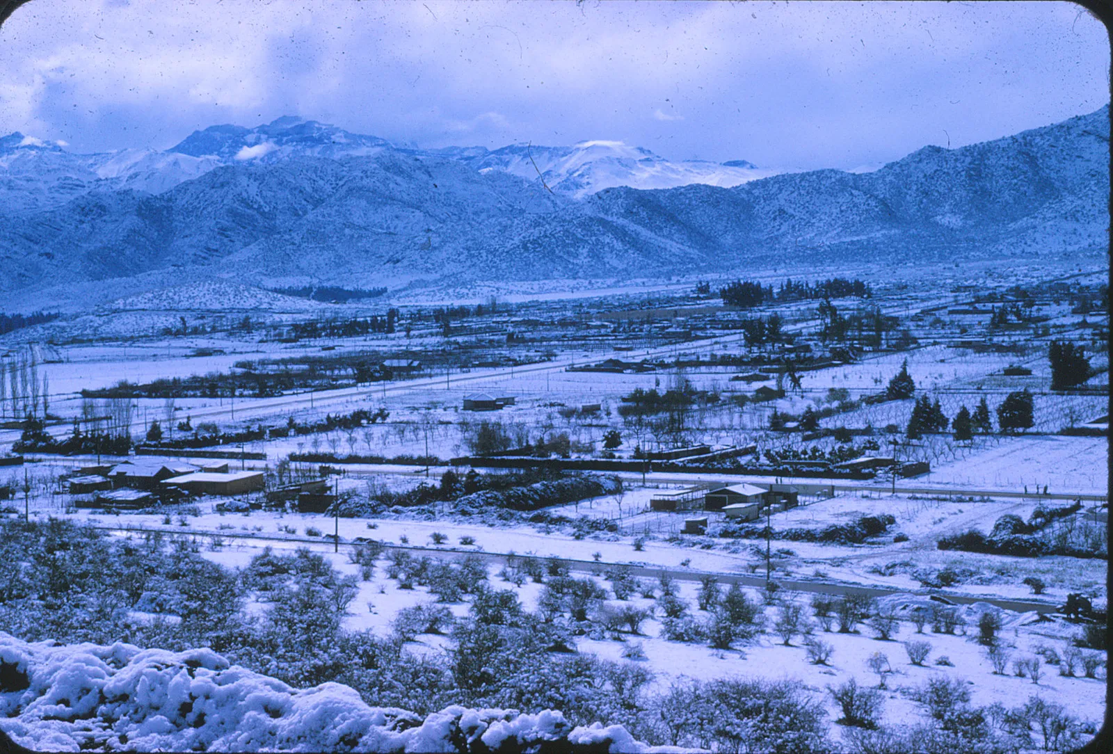 Nieve en Santiago, 1971