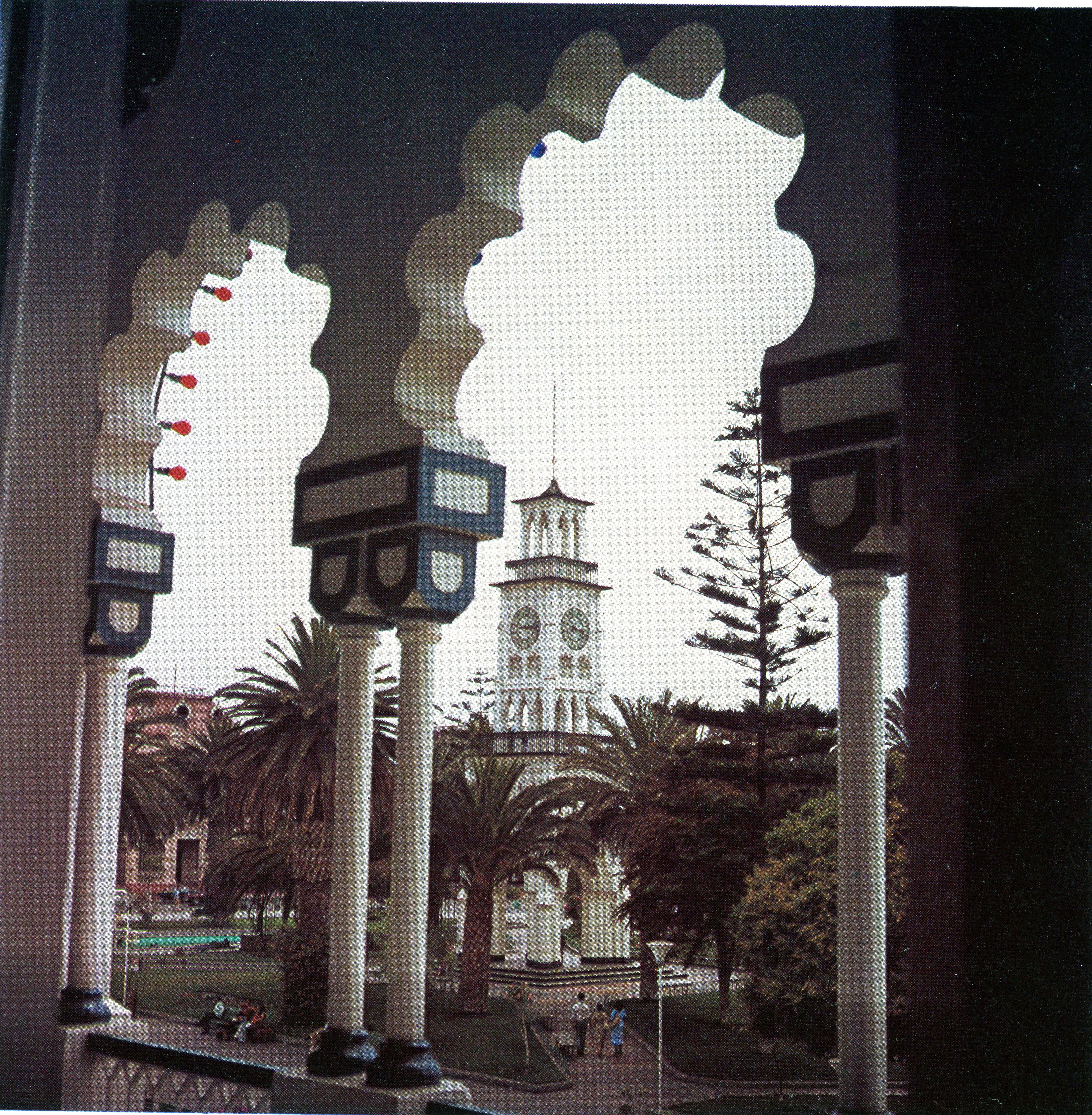 Torreo-reloj de la Plaza Prat de Iquique, 1980