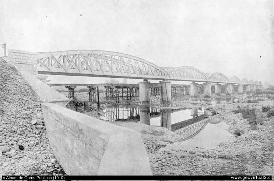Puente ferroviario achibueno, 1909