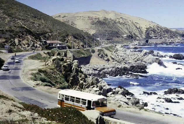 Camino costero Concón en los 80